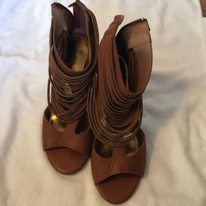 Matisse Brown Wedge Sandals